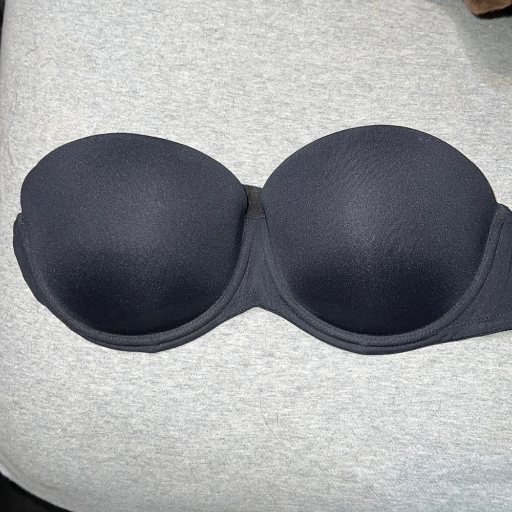 Pink 36C padded, strapless bra